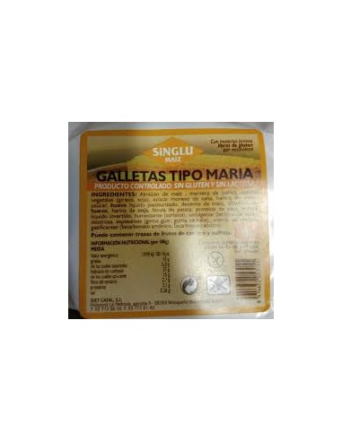 Galleta María Mini Singlu Maíz 35g - Pack 63 unidades