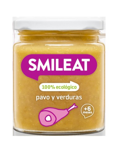 Tarrito De Pavo Con Verduras Bio, 230 G de Smileat