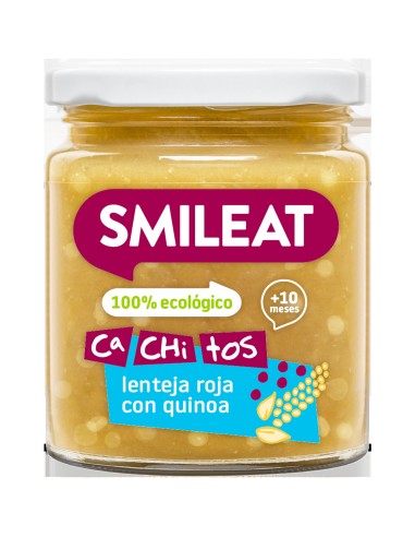 Tarrito Con Cachitos De Lentejas Con Quinoa Bio, 230 G de Smileat
