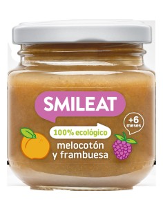 Tarrito De Frambuesa Y Melocoton 130 G Eco De Smileat