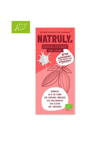 Tableta Chocolate Con Leche Bio, 85 G de Natruly
