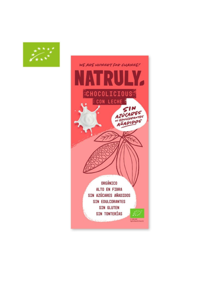 Tableta Chocolate Con Leche Bio, 85 G de Natruly