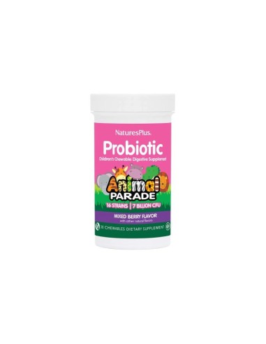 Animal Parade Probiotic 30 Comp. Natures Plus - Salud Digestiva