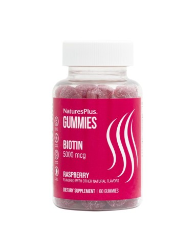 Gummies Biotina 60 Gominolas de Natures Plus