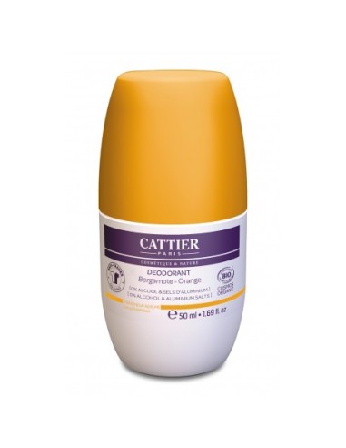 Desodorante Roll-On Frescor Citrico 24H 50Ml de Cattier