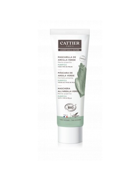 Mascarilla Arcilla Verde Cattier 100ml para Piel Grasa