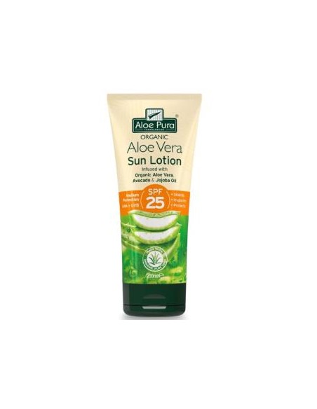Protector Solar Factor 25 Aloe Pura 200 Ml de Madal Bal