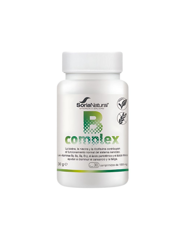 B Complex  100Mg 30 Comp de Soria Natural