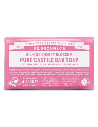 Pastilla Jabón Cherry Dr Bronners | Aroma Flor de Cerezo
