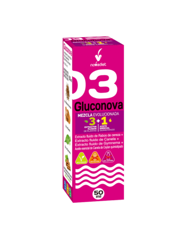 Pack 3x2 Gluconova + Aceite Esencial de Canela 50 ml Novadiet