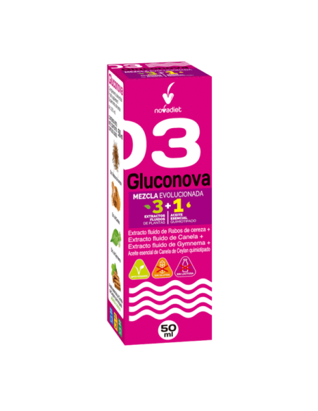 Pack 3x2 Gluconova + Aceite Esencial de Canela 50 ml Novadiet