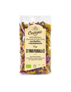 ESPIRALES DE TRIGO REMOLACHA Y ALBAHACA. 500 g de Castagno