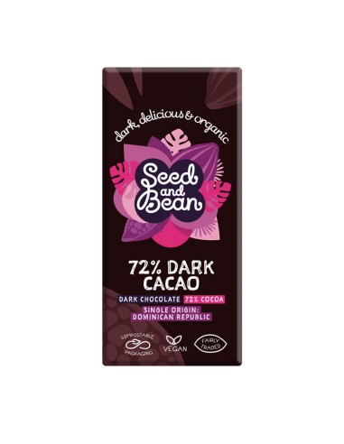 Chocolate Negro 72%  75 g de Seed&Bean