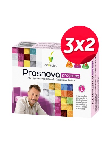 Pack 3x2 Prosnova Progress 60 cápsulas vegetales Novadiet