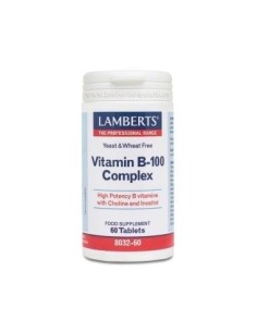 Complejo de Vitaminas B-100 60 Tabs de Lamberts