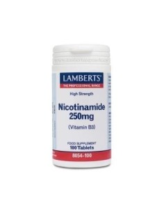 Nicotinamida 250 mg (Vitamina B3) 100 Tabs de Lamberts