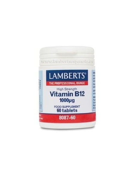 Vitamina B12 1000 Âµg 60 Tabs de Lamberts