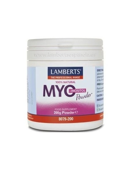 Myo-Inositol en polvo 100% Natural 200 de Lamberts