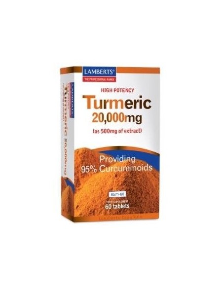 CÃºrcuma (Turmeric) 20.000 mg 60 Tabs de Lamberts