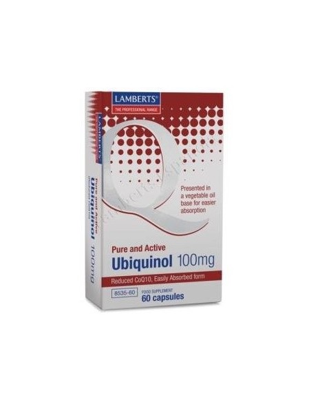 Ubiquinol 100 mg 60 Caps de Lamberts