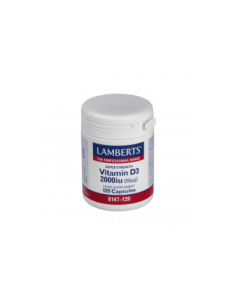 Vitamina D3 2000 UI (50 Âµg) 120 de Lamberts