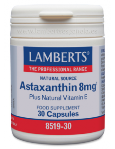 Astaxantina 8 mg con Vitamina E Natural 30 de Lamberts