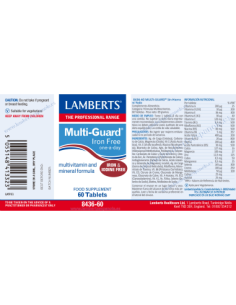 Multi-GuardÂ® Iron Free (Sin hierro ni Yodo) 60 Tabs de Lamberts