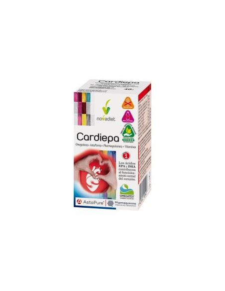 Pack 3x2 Cardiepa 60 Cápsulas Envase de 60 cápsulas blandas. de Novadiet