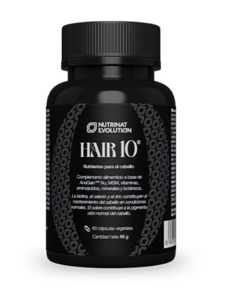 Hair 10 Novedad 60 VCAPS de Nutrinat Evolution