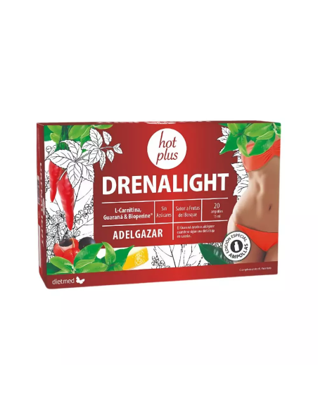 Drenalight Hot Plus 20 Ampollas de Dietmed