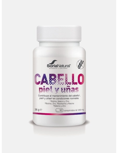 Pack de 2 ud Cabello Piel y Uñas 30 Comp Soria Natura