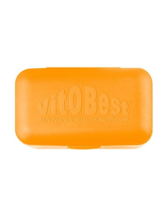 Pastillero Vob Naranja Vit.O.Best – Organización y Salud Fácil