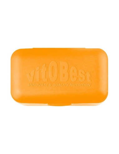 Pastillero Vob Naranja Vit.O.Best – Organización y Salud Fácil