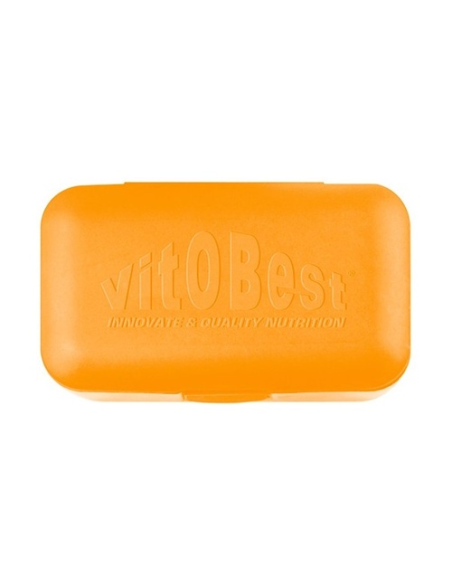 Pastillero Vob Naranja Vit.O.Best – Organización y Salud Fácil