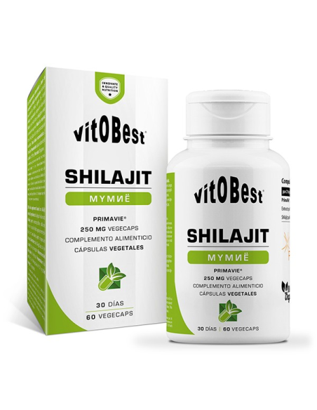 Shilajit 60 Vegecaps Vit.O.Best  Energía y Vitalidad Natural
