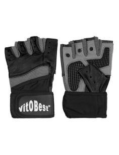 Guantes Muñequera Cuero M Vit.O.Best  Calidad y Durabilidad