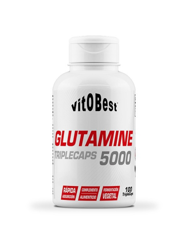 Glutamine 5000 Vit.O.Best - 100 Triplecaps para Recuperación