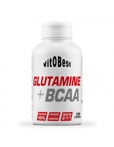 Glutamine + Bcaa 100 Triplecaps de Vit.O.Best