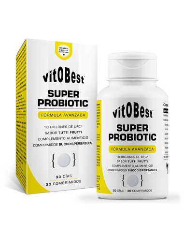 Super Probiotic 30 Comp Vit.O.Best  Salud Intestinal Óptima