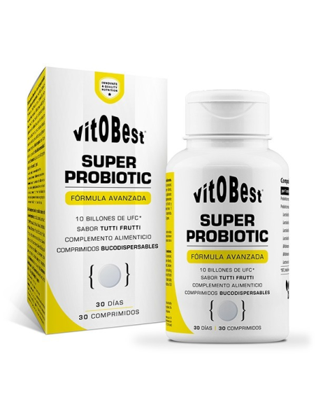 Super Probiotic 30 Comp Vit.O.Best  Salud Intestinal Óptima