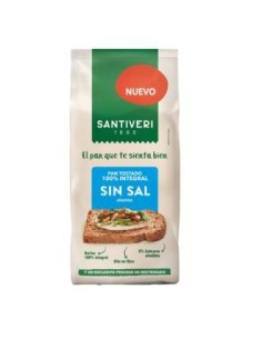 Pan Tostado 100% Integral S/Sal 200 Gr de Santiveri