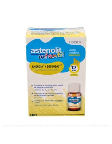 Astenolit Infantil 12 Viales 10 Ml de Astenolit