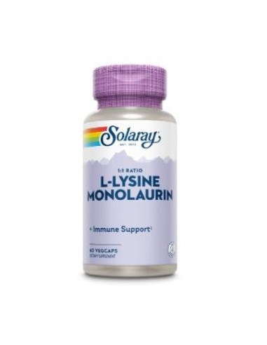 L-Lysine Monolaurin 60Vcaps. de Solaray