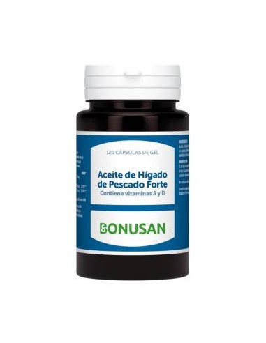 Aceite De Higado De Pescado Forte 120Perlas. de Bonusan