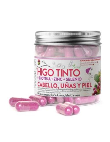 Higo Tinto Biotina + Zinc + Selenio 90Cap. de Tuno Canarias