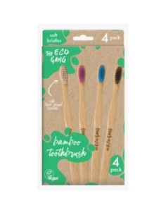 Pack Cepillo De Dientes Adulto Suave Surtido 4Ud de The Eco Gang