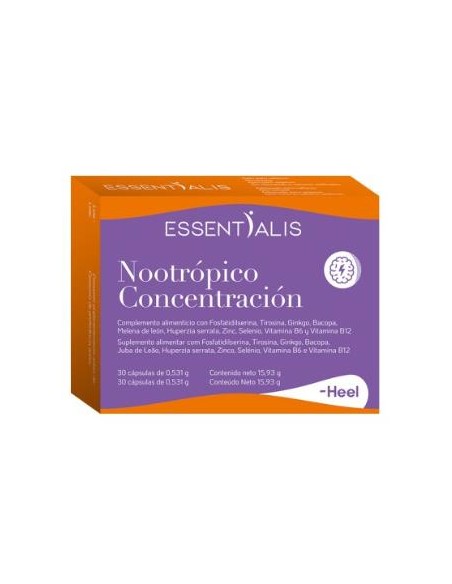Essentialis Nootropico Concentracion 30 Cap. de Heel