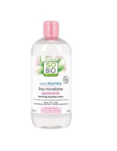 Agua Micelar Calmante Aloe-Rosas 500Ml. de So´Bio Etic