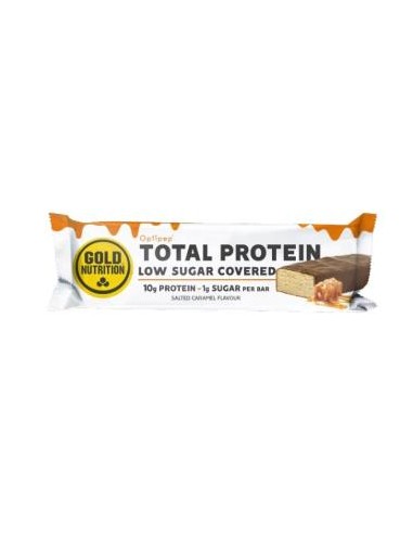 Protein Bar Low Sugar Covered Caramelo Salado 15Ud de Gold Nutrition