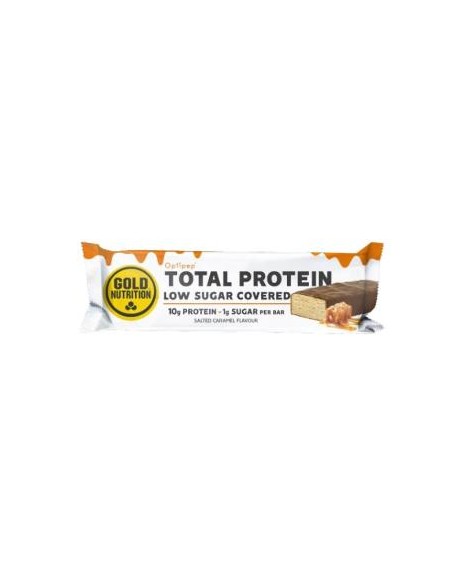 Protein Bar Low Sugar Covered Caramelo Salado 15Ud de Gold Nutrition